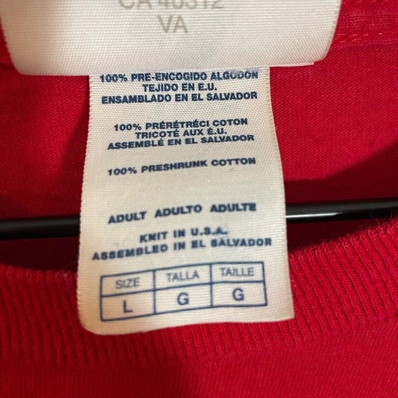 ADIDAS Wisconsin Badgers Red Long Sleeve Tshirt Bucky Size Large - Picture 4 of 9